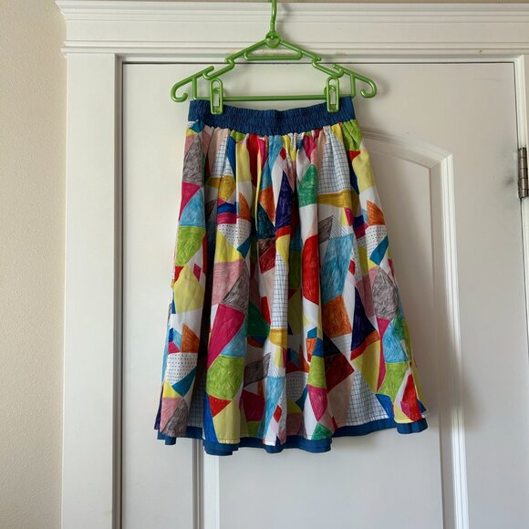 Graniph Abstract Reversible Skirt - Picture 2 of 7